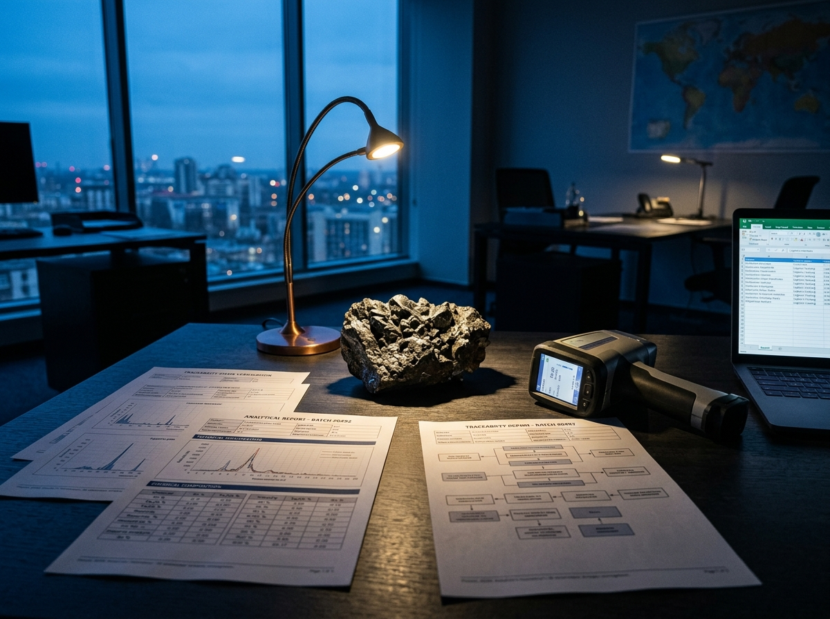Assay reports, chain-of-custody documentation and analytical equipment