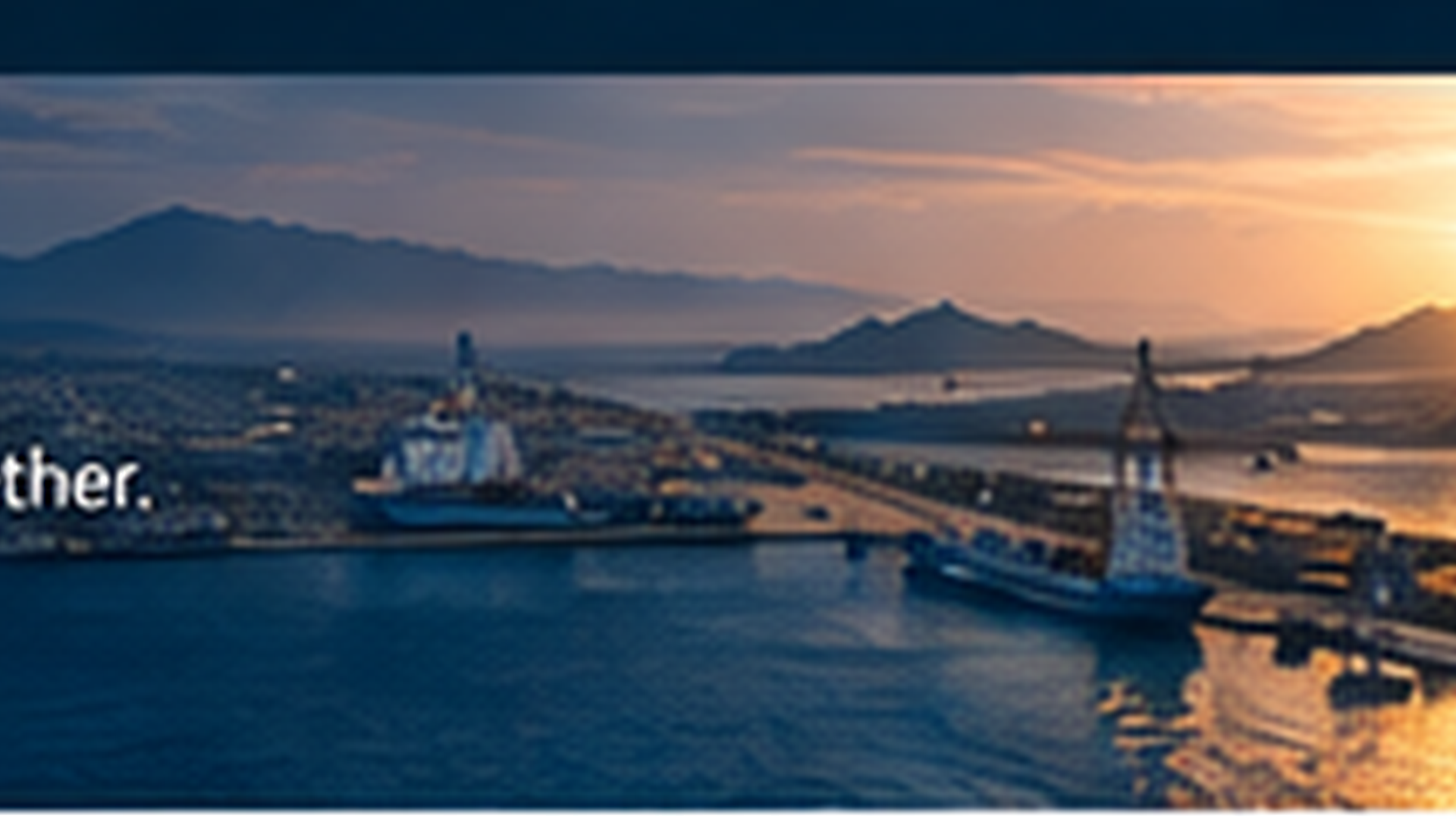 Berbera port at sunset